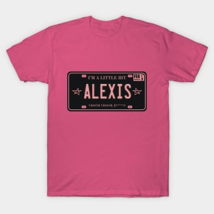 A Little Bit Alexis License Plate T-Shirt